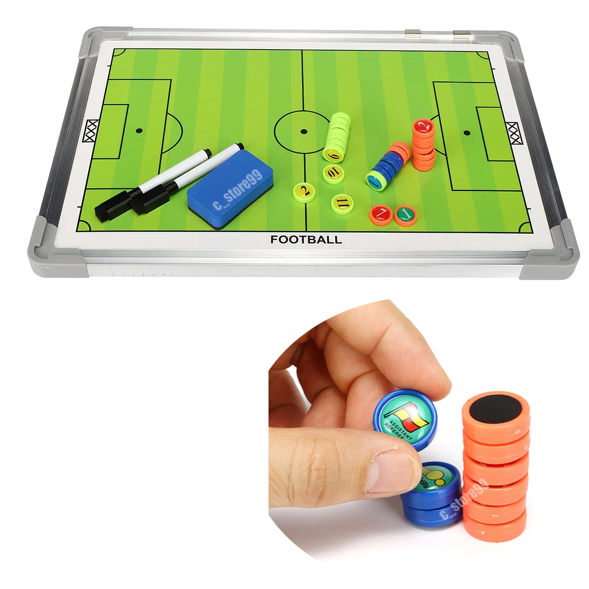Miniatura 2 de Tablero Para Entrenador Futbol Metálico